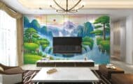 Tissu mural- B50013